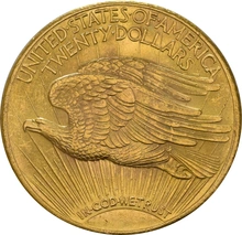 American Saint Gaudens Head Gold Double Eagle $20