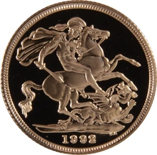 Gold Proof 1992 Sovereign Boxed