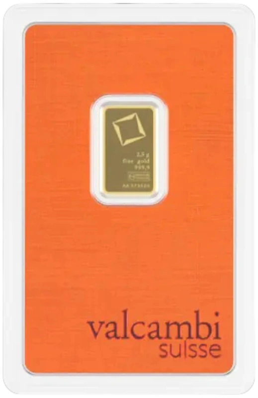 Valcambi 2.5 Gram Gold Bar