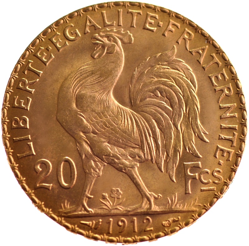 20 French Francs - Marianne Rooster