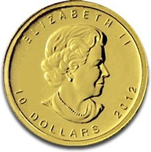2012 Quarter Ounce Gold Canadian Maple