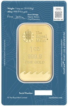 NEW 1oz Gold Britannia Minted Bar