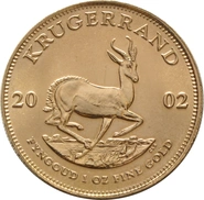 2002 Krugerrand Gold Coin 1oz