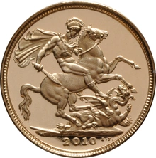 2010 Proof Gold Sovereign Boxed