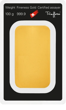 Argor-Heraeus 100 Gram Gold Bullion Minted Bar