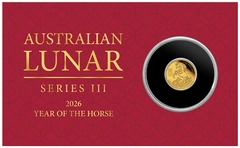 2026 0.5g Perth Mint Year of the Horse Proof Gold Coin