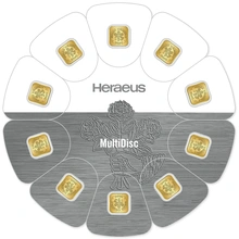 Heraeus MultiDisc 10 x 1 Gram Gold Bar
