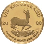 2000 Proof Tenth Ounce Krugerrand - coin only