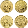 1oz Royal Mint Lunar Beasts Series £100 Gold Coins