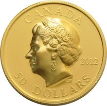 High Relief 2012 $50 Pure Gold Proof Coin Queen's Diamond Jubilee Boxed