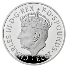 2023 £5 Silver Crown Coronation of King Charles III Proof Coin Boxed