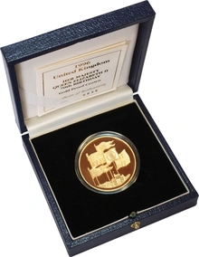 1996 - Gold Five Pound Proof Coin, 70th Birthday of Queen Elizabeth II