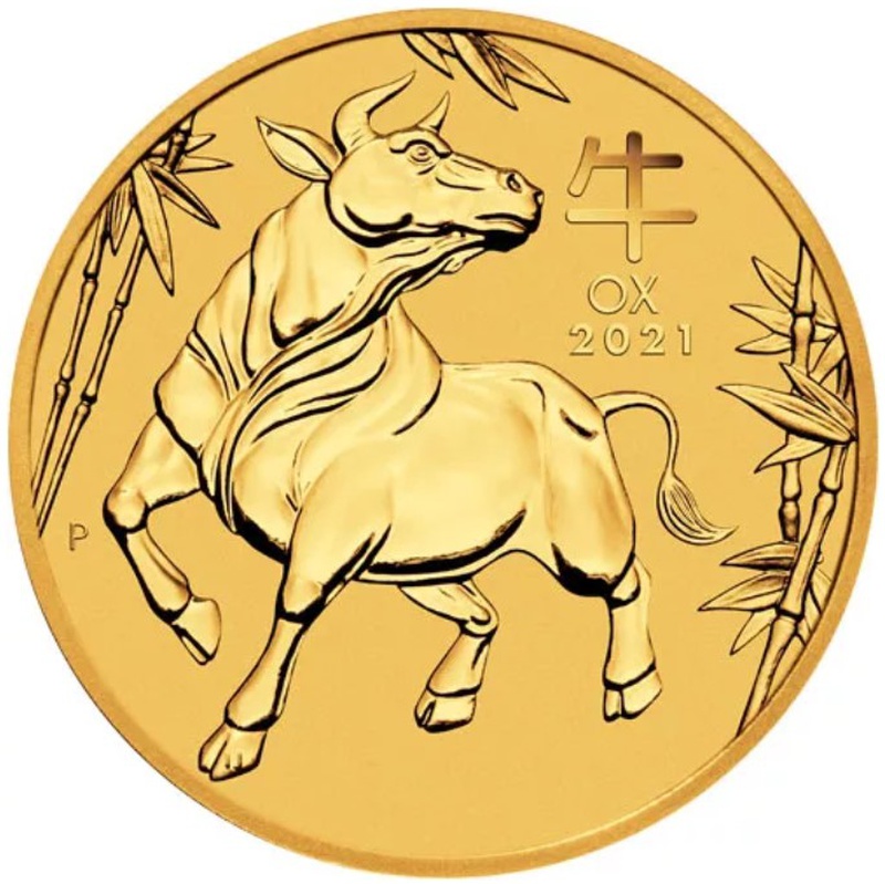 2021 1oz Perth Mint Year of the Ox Gold Coin