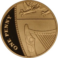 2015 Proof Gold 1p Coin Royal Shield 4th Portrait