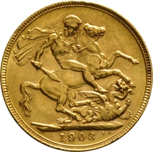 1903 Gold Sovereign - King Edward VII - P