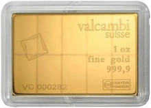10 x 1/10oz Gold Bar CombiBar Valcambi