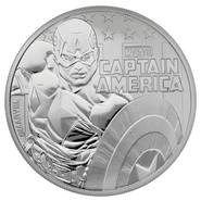 2019 Captain America 1oz Silver Coin