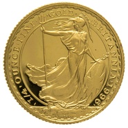 1996 Quarter Ounce Proof Britannia Gold Coin
