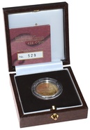 2003 Britannia Quarter Ounce Gold Proof Coin boxed with COA