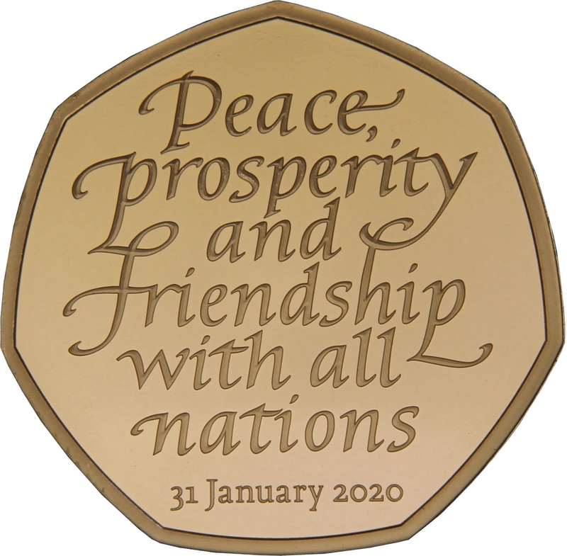 2020 Proof Gold 50p Coin Withdrawal from the European Union