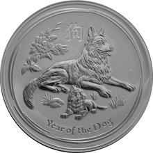 .9999 SILVER ~ LUNAR  YEAR of the DOG ~ PERTH MINT ~ GEM ~ $29.88 Details about   2018 ~ 1/2~OZ 