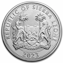 2023 1oz Isis Sierra Leone Egyptian Gods Silver Coin