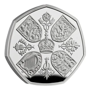 2022 Her Majesty Queen Elizabeth II Memorial Fifty Pence Proof Silver Coin Boxed