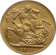 1911 Gold Sovereign - King George V - P