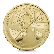2017 Proof Quarter Britannia Gold Coin Boxed