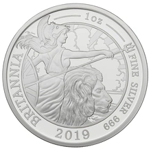 2019 Britannia Proof One Ounce Silver Coin