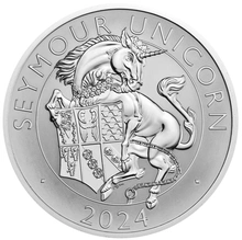 2024 Seymour Unicorn - Tudor Beasts Silver Proof Two Coin Set Boxed