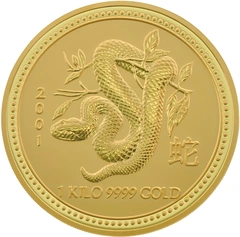 2001 Year of the Snake Gold Coin 1kg Perth Mint Australian Lunar Series