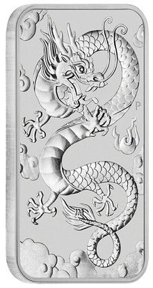 2019 1oz Dragon Rectangular Silver Bar (Coin)