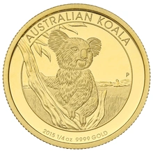 Australian Koala 2015 1/4oz Gold Proof coin Boxed
