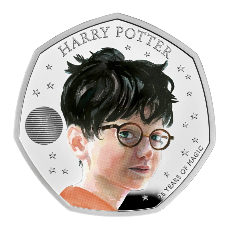 2022 Proof 50p Silver Coin 25th Anniversary of Harry Potter Boxed
