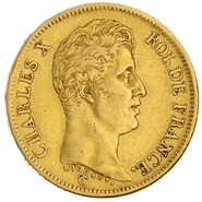 40 French Francs Charles X 1824-1830