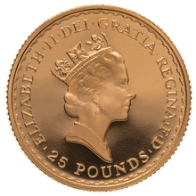 1989 Proof 1/4oz Gold Britannia Coin