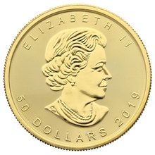 2019 1oz Canadian Maple Gold Coin