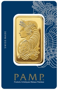PAMP 50 Gram Gold Bar Minted
