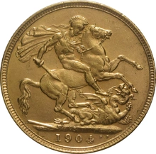 1904 Gold Sovereign - King Edward VII - S