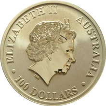 2011 Australian Kangaroo Gold Nugget Coin 1oz