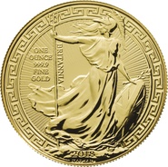 2018 1oz gold Britannia (Oriental Border) Coin