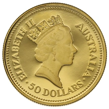 1988 Proof Half Ounce Gold Australian Nugget