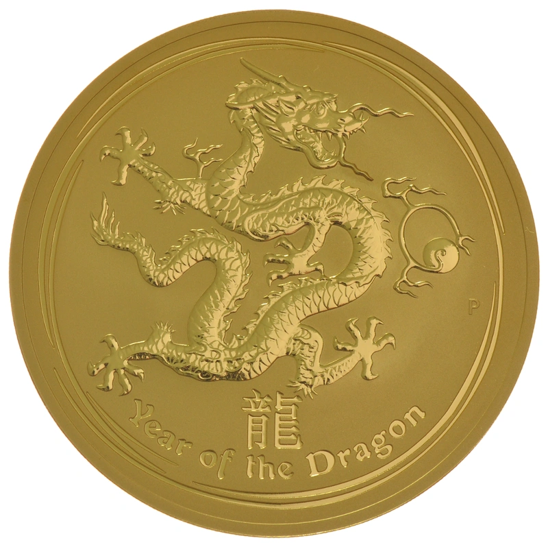2012 Year of the Dragon Gold Coin 10oz Perth Mint Australian Lunar Series