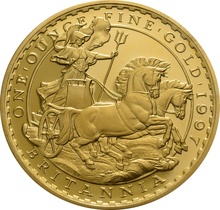 1997 Proof Britannia Gold 4-Coin Boxed Set