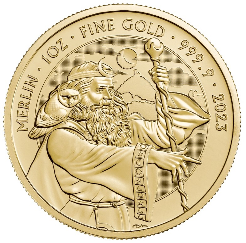 2023 Merlin Myths & Legends 1oz Gold Coin