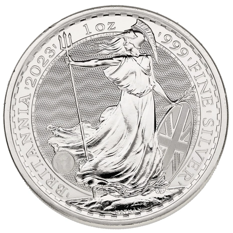 2023 1oz Silver Britannia Coin Queen Elizabeth II