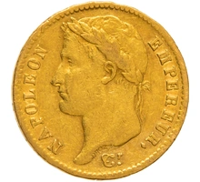 Boxed 1808 20 French Francs - Napoleon (I) Laureate Head - A