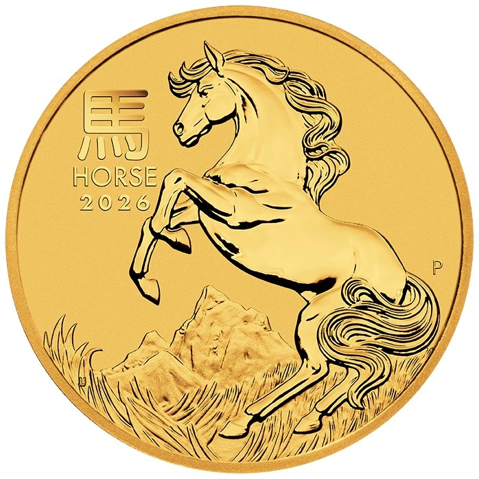 2026 Year of the Horse Gold Coin 1/10oz Perth Mint Australian Lunar Series