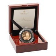 2021 Owl Fifty Pence Proof Gold Coin Boxed